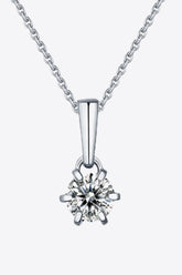 2 Carat 6-Prong Moissanite Pendant Necklace - Shah S. Sahota